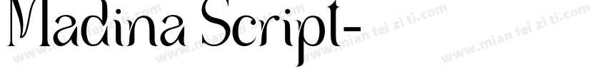 Madina Script字体转换